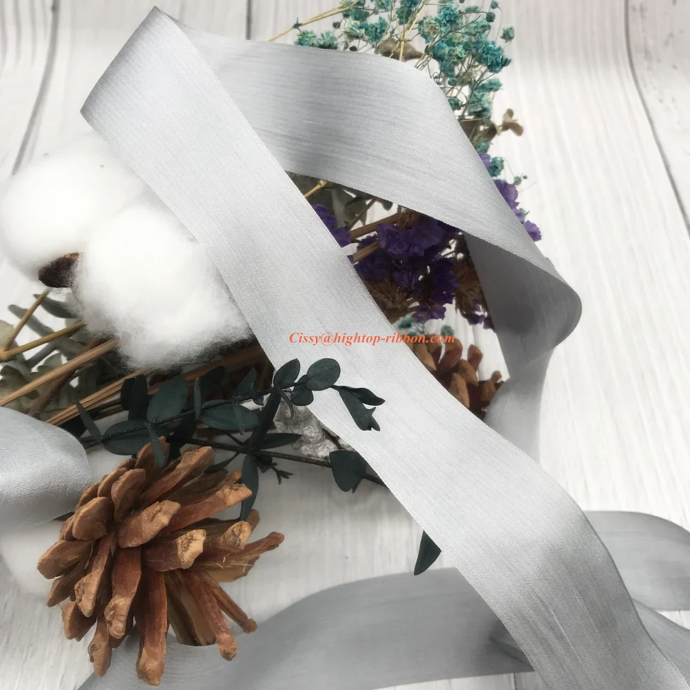new color 32mm size pure silk normal silk ribbon for embroidery and handcraft project,gift packing