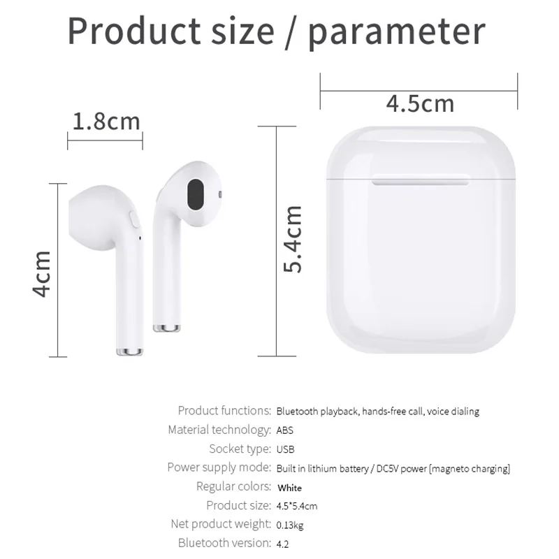 Vendita Calda i7s i9s TWS Mini Auricolare Bluetooth Senza Fili Stereo Auricolari Con Box Di Ricarica Microfono|Наушники и