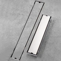 SUS 304 Floor Drain Stainless Steel Rectangular Anti-Odor Long Linear Drainage Shower Drainer for Hotel Bathroom Kitchen Toilet
