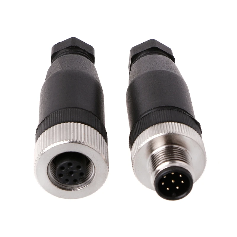 Разъем датчика PG7 IP67 4/5/8 Pin штекер/гнездо прямой/прямоугольный M12 штекер |