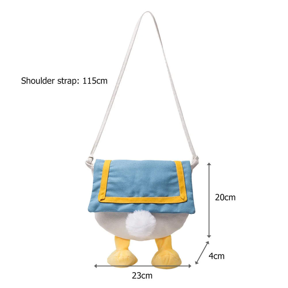

Cute Cartoon Duck Crossbody Bags Girl Canvas Shoulder Messenger Handbags