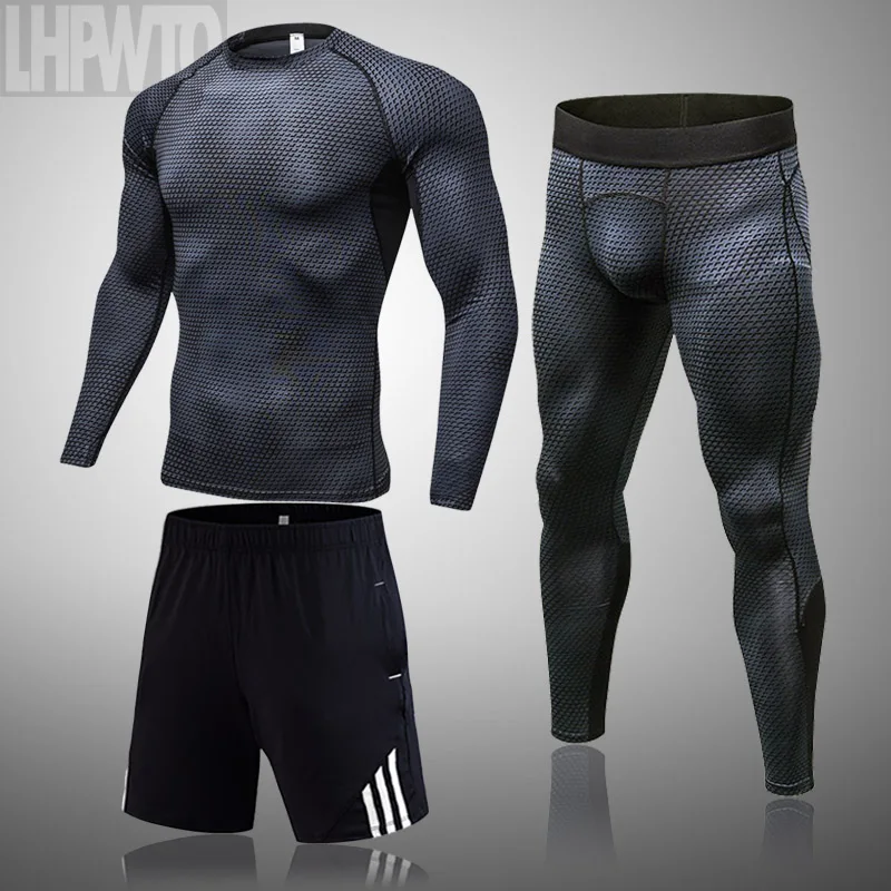 Спортивный мужской набор для бега спортивная одежда фитнеса физических