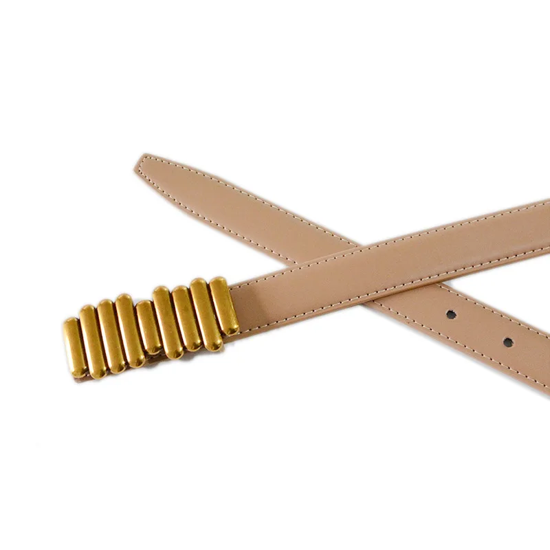 

2cm Wide Plastic Belts Fashion Women Girdle Wedding Party Wvmen Alloy Button Retro Genuine Leather Belt CA-1736