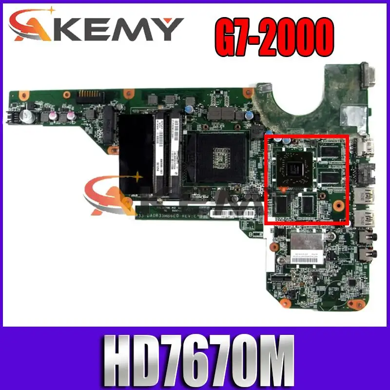 Для HP 680570-501 680569-501 G4-2000 G6-2000 G7-2000 R33 DA0R33MB6F1 материнская плата ноутбука HD7670M 100% ТЕСТ ОК