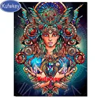 Новинка 2021, алмазная вышивка, Сова, женщина, алмазная живопись, полная квадратная круглая Алмазная мозаика, механический портрет, подарок,