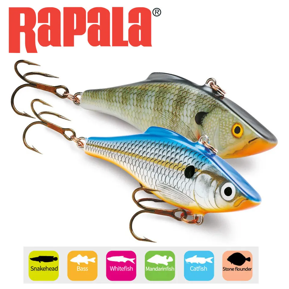 

RAPALA Fishing Lure VIB Artificial lure Rattlin VMC Black Nickel Hooks 11g/16g Classic Lipless Design Bass/Whitefish Hard Bait