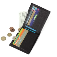 new mens leather wallet rfid multifunctional business document credit card wallet leisure short retro wallet