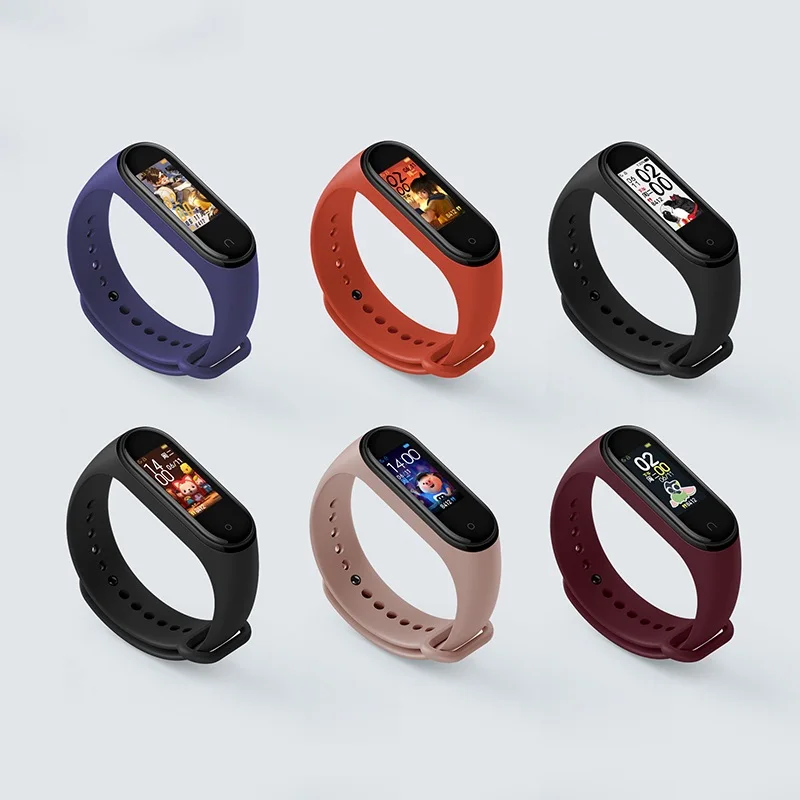 Оригинал новинка Xiaomi Mi Band 4 браслет пульсометр фитнес Bluetooth 5 0 цветной экран 135 мАч
