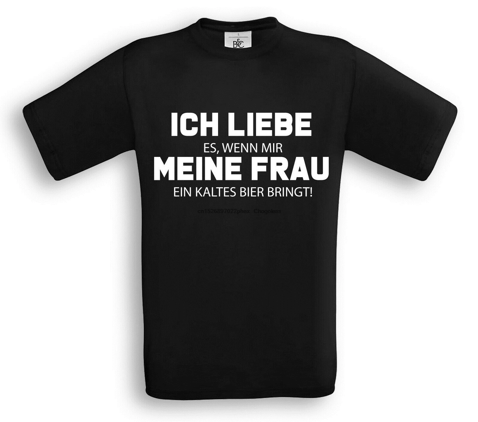 Футболки с надписью I Love My жена футболка пиво браке мачо Malle брак Funshirt | Мужская