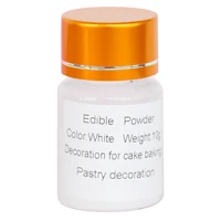 10g white color edible food powder for decorating chocolate cake arts food decoration fondant natural pearl pigment
