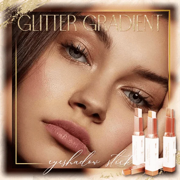 

Glitter Gradient Eyeshadow Stick Lazy Eyeshadow Stick Stereo Gradient Shimmer Double Color Eye Shadow Pen Waterproof Easy to Wea