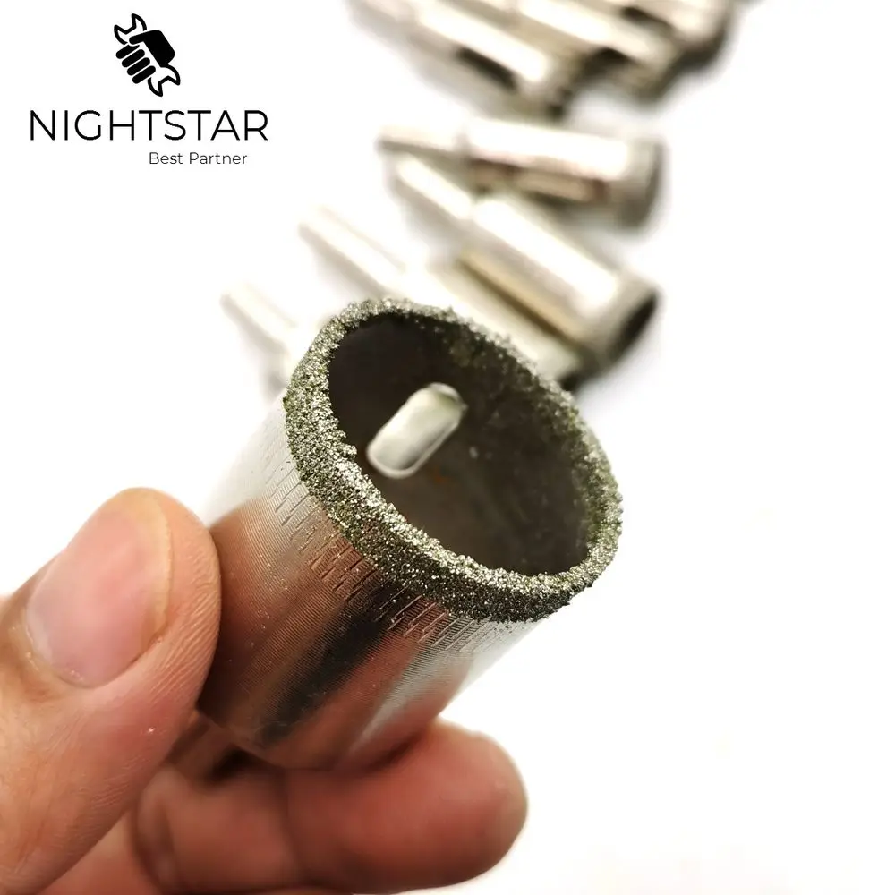 Binoax 10 шт. стекло с алмазным покрытием набор сверл для стеклянной плитки мраморный