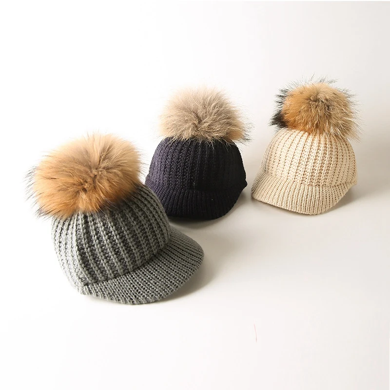 Лидер продаж! Осенне зимняя теплая вязаная шапка бини с узлом для маленьких