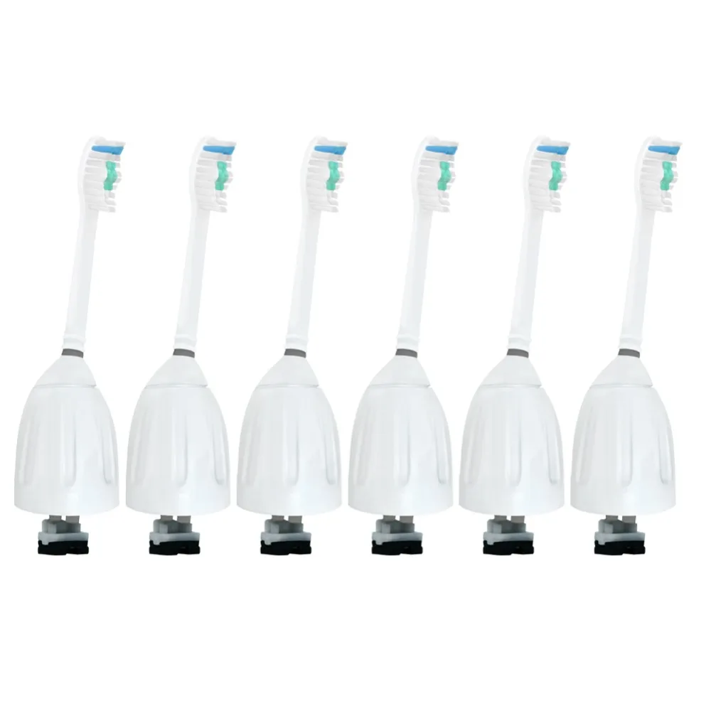 6Pk сменные головки для электрической зубной щетки для Philips Sonicare Серии E, насадки с крышкой, мягкие щетинки, эссенция HX7001