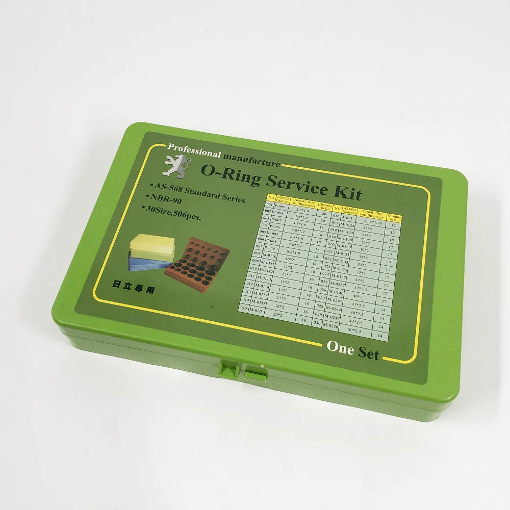 

O-RING KIT EXCAVATOR HITACHI 1.9 2 2.5 MM NBR90 NITRILE 90 DUROMETER RUBBER SEAL O RING ASSORTMENT O-RING BOX O-RING KIT