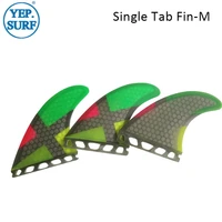 2021 new surf single tabs fins honeycomb fiberglass material surf m size fins good quality surf tri set fins free shipping