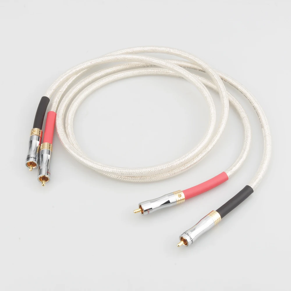 

Pair XLO Silver Plated Digital Audio Cable HIFI Digital Coaxical Cable 75Ohm digital Cable DAC Decoder Audio Cable