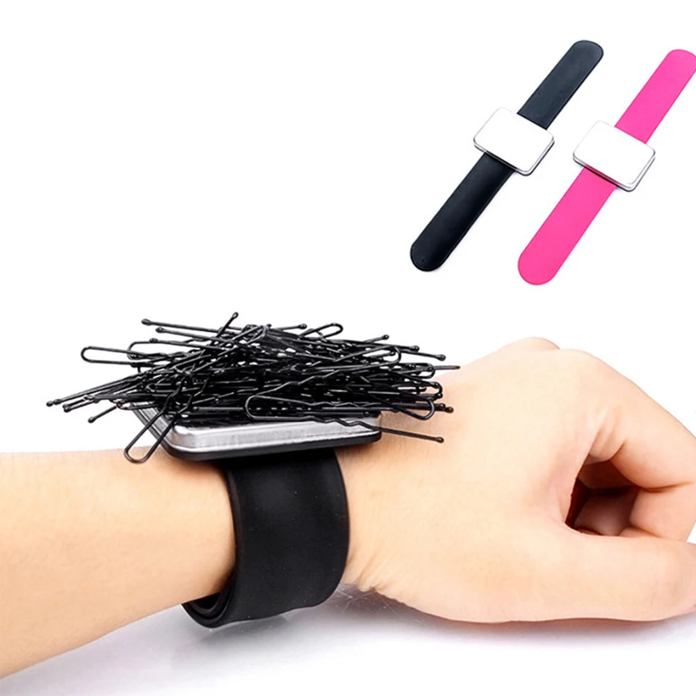 

6 Colors Sewing Pincushion Wrist Hand Magnetic Needle Pad Safety Pin Cushion Storage Apparel Pin Holder Sewing Supplies