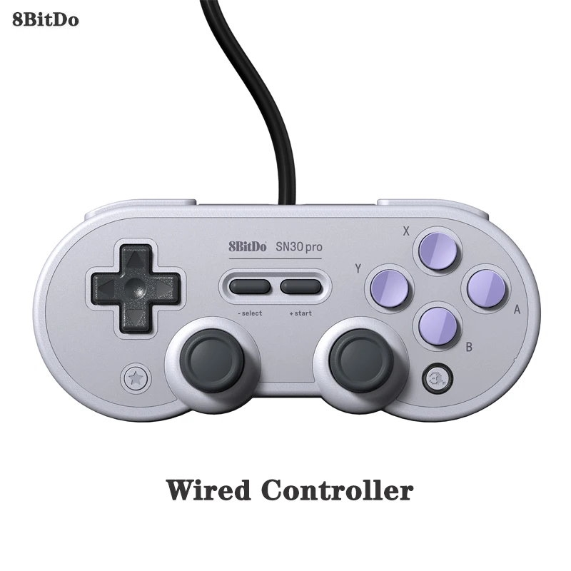 Wired controller WUIYBN 8BitDo SN30 Pro GB SN версия Геймпад контроллер для Windows Android macOS nintendo Джойстик-переключатель - Цвет: Wired controller
