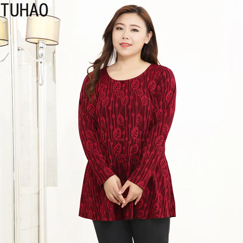 TUHAO для мамы размера плюс Блузки высокого качества 10XL 8XL 6XL 4XL женские рубашки