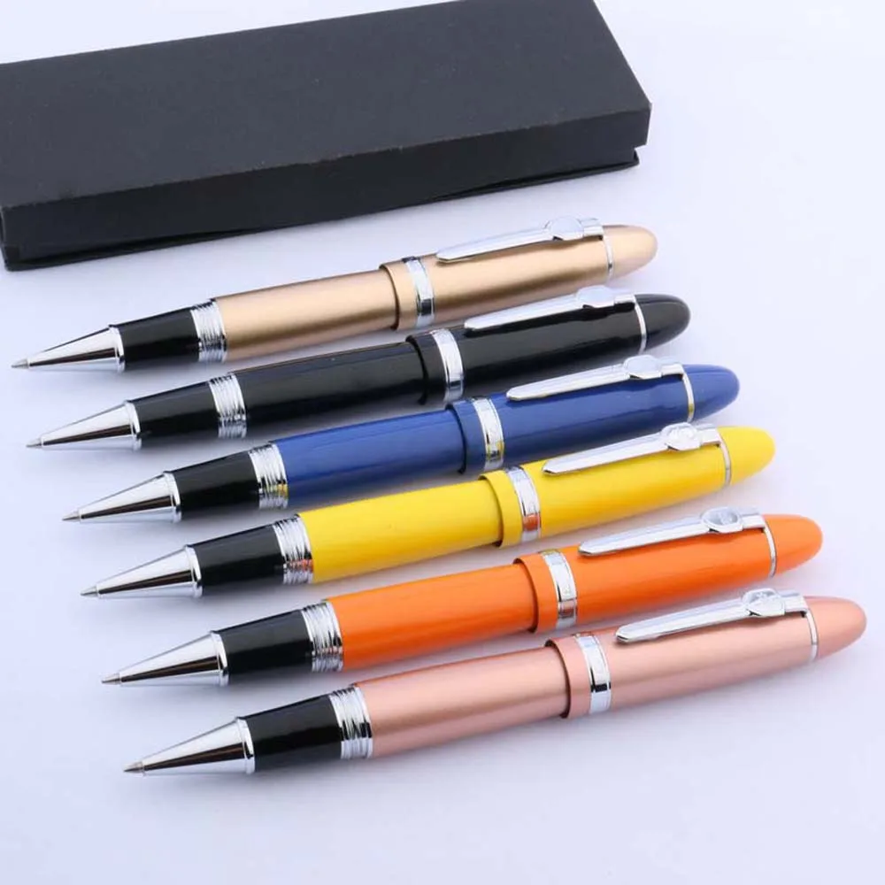 

luxury brand Jinhao 159 Rollerball Pen Black metal elegante With Twist Silver GIFT Office ink pens supplies