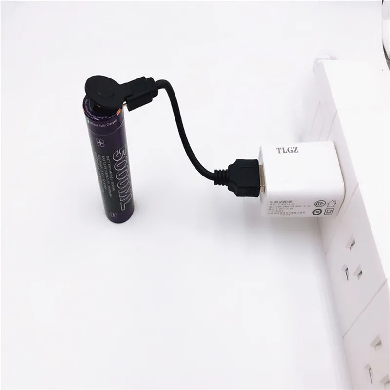 Аккумуляторная батарея usb 18650 3500 мАч с батареей Micro USB для фонарика | Электроника