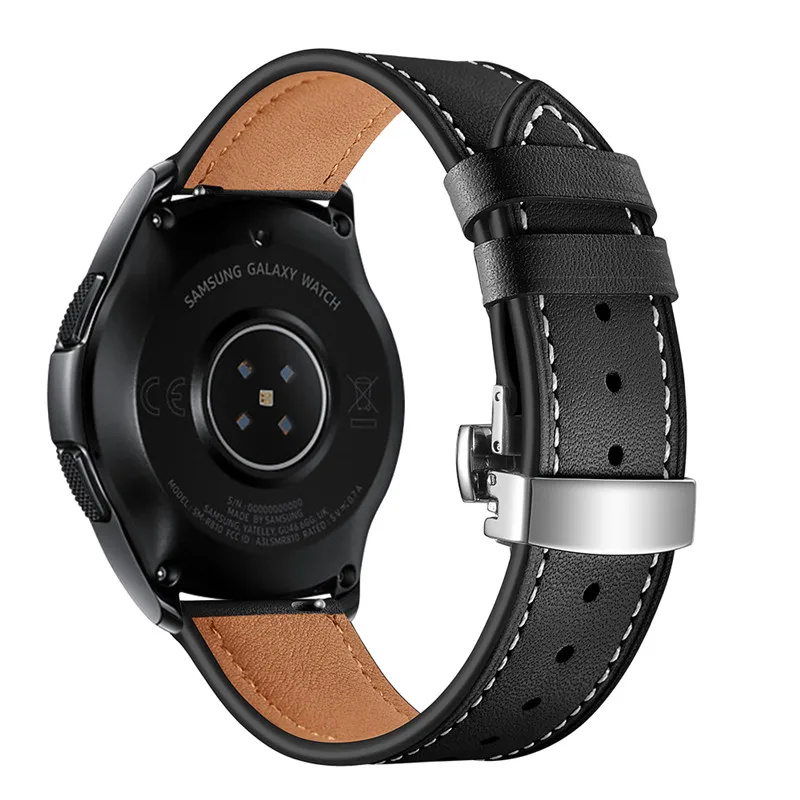 

Wristband for samsung galaxy watch active 2 44mm band 20mm Genuine Leather Strap correa for galaxy watch active2 40mm bracelet