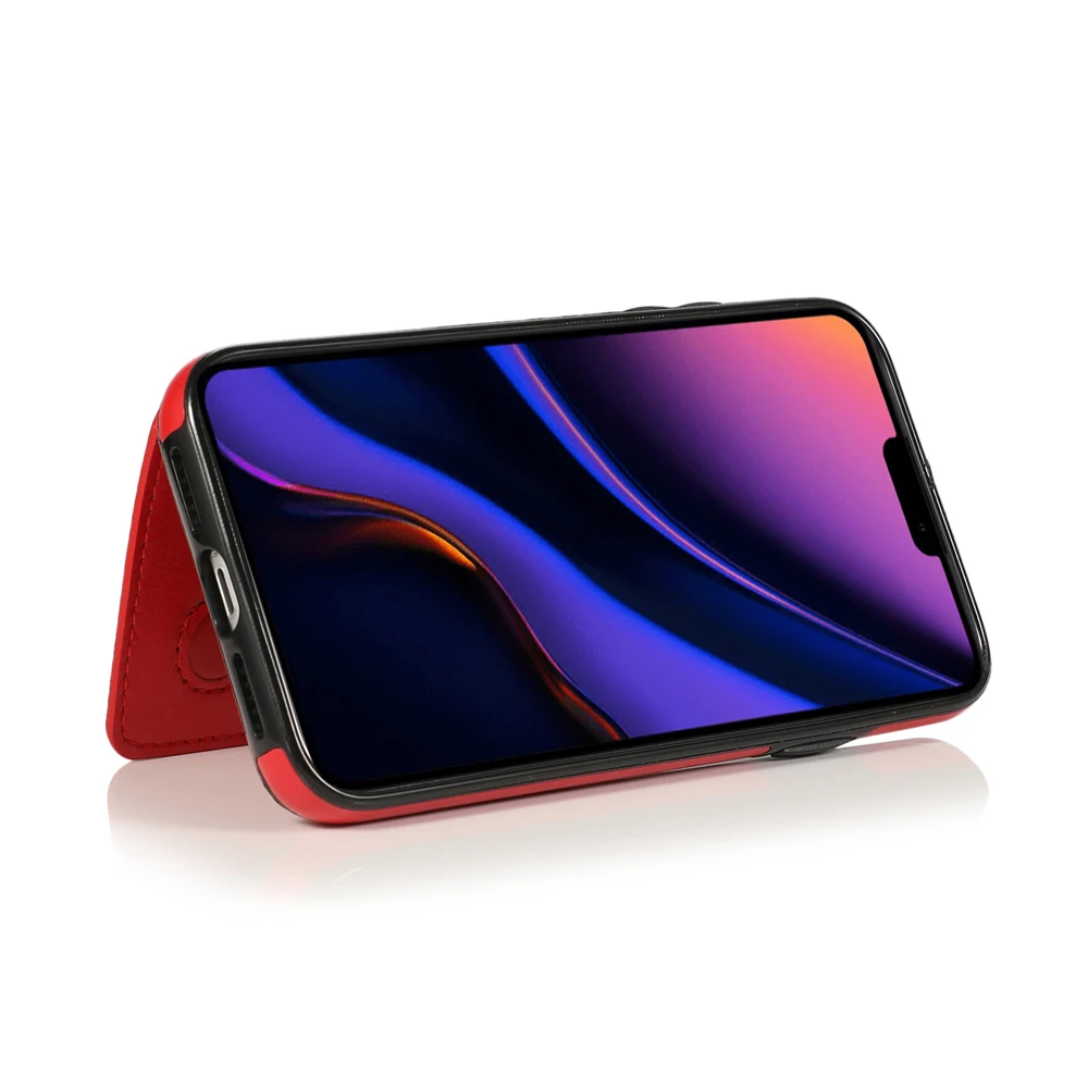 Для iphone 11 Pro Max чехол Магнитный бумажник на кнопке держатель карты телефон