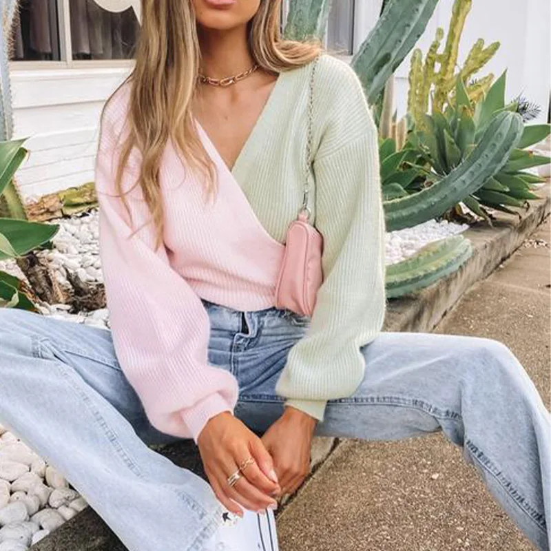 

Свитер Женский вязаный свободного кроя вечерние рукавом «летучая мышь»