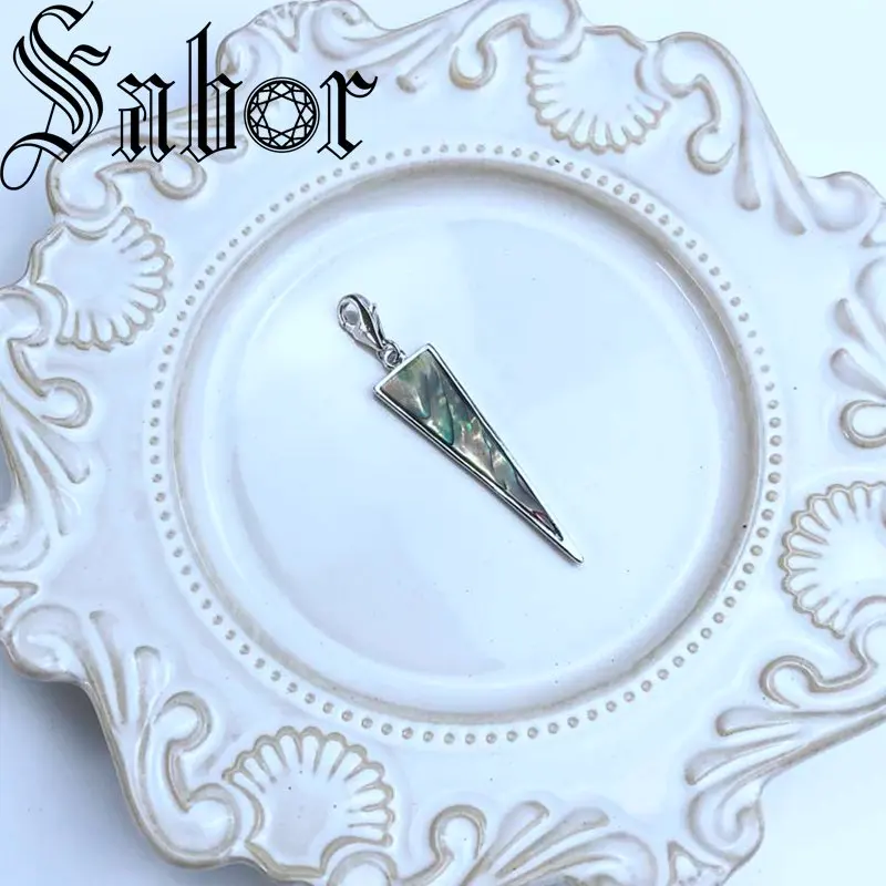 Красочные треугольные подвески модные ювелирные изделия тибетский серебряный