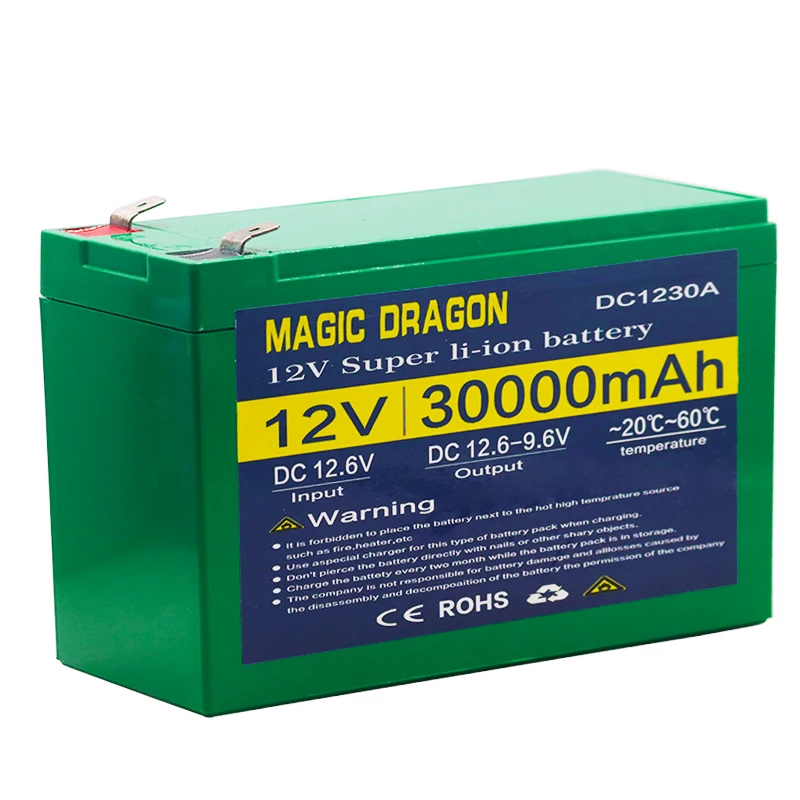 12V 20Ah 30Ah Li Ion Перезаряжаемые Батарея 12 6 v для детей электрическая автомобилей