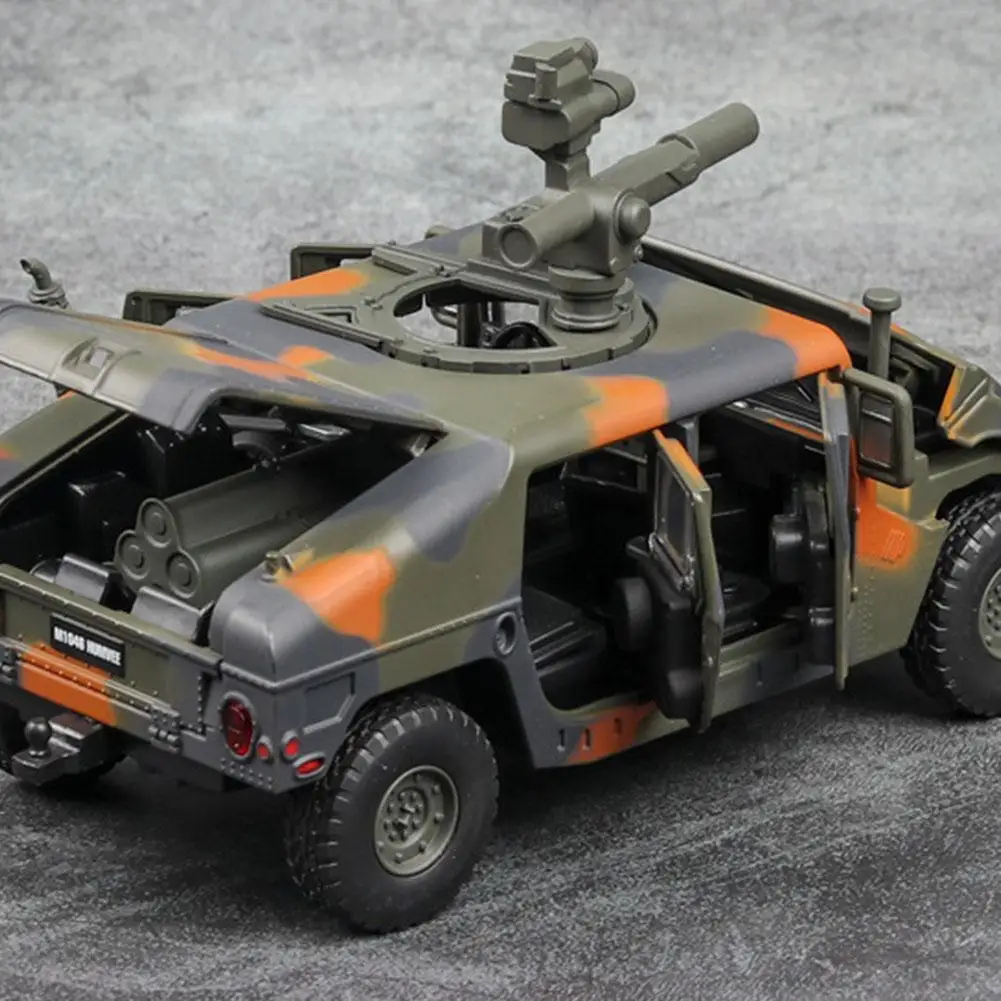 1:32 Military car model Explosion proof Armored vehicle with sound light alloy toy diecast vehicles |