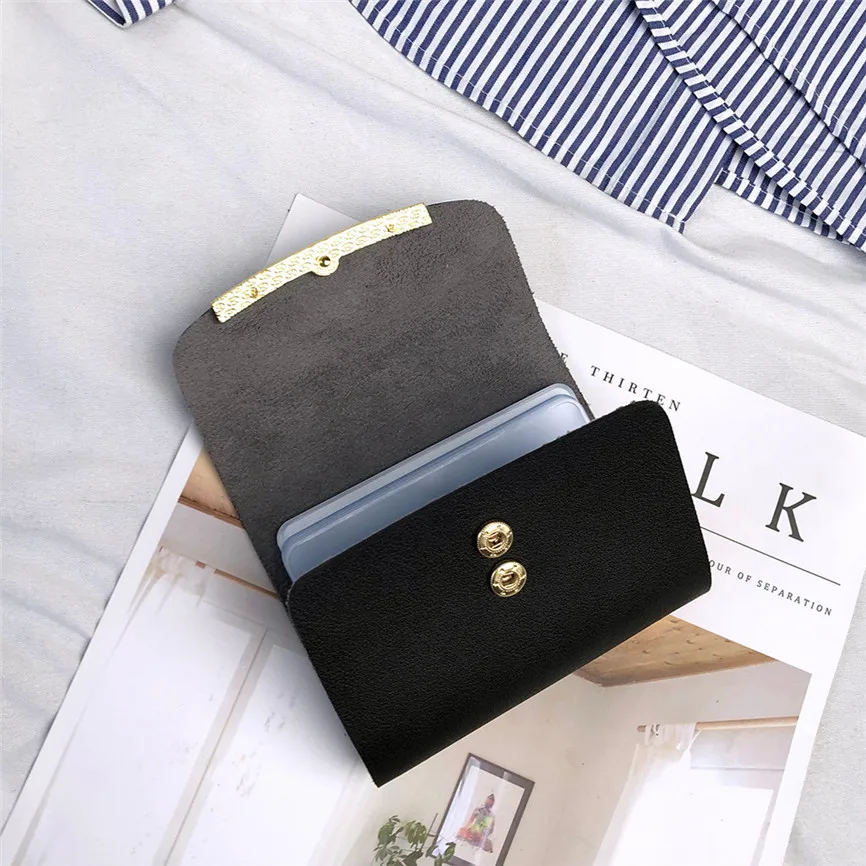 Мини-кошелек женские короткие кошельки для денег маленький складной женский