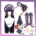 Игра Genshin Impact Косплей Хэллоуин Юнь Цзинь косплей парик Genshin Impact Yunjin косплей обувь высокие сапоги Yunjin Cos длинные волосы