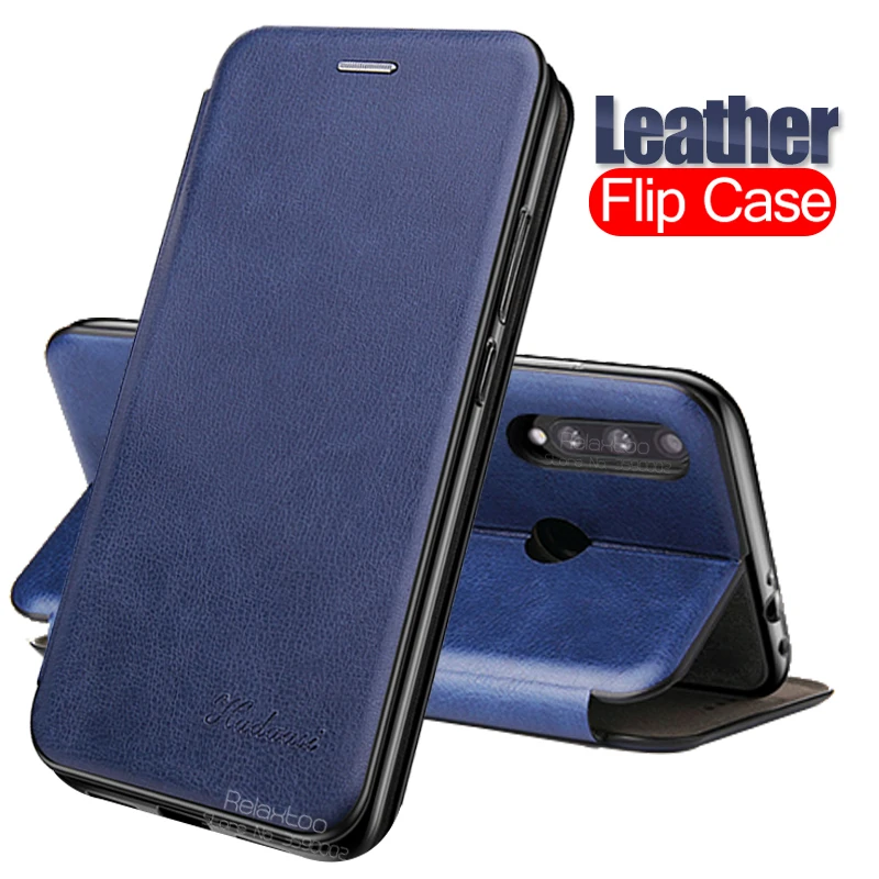 Чехол книжка для смартфона кожаный с магнитной застежкой Huawei Honor 9x Premium STK LX1