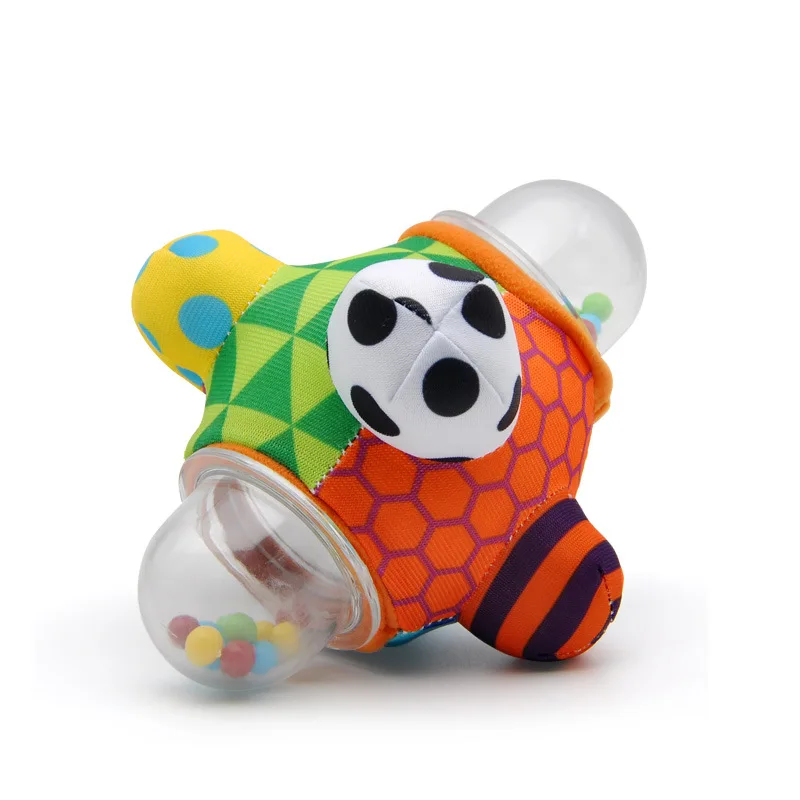 1 шт. детские игрушки забавная маленькая громкий звонок мяч погремушки ручной