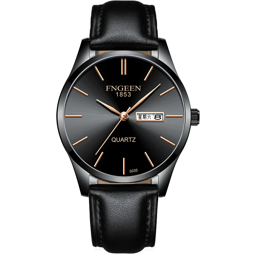 

New Casual Sport Men's Watch Stainless Steel Band Wristwatch Analog Display Date Week Quartz Watches Relogio Masculino