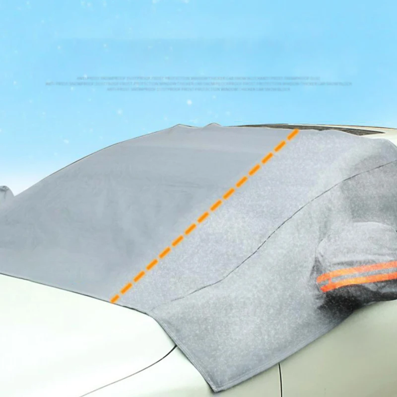 Автомобильный чехол на лобовое стекло Защита от солнца Зимний снег Авто