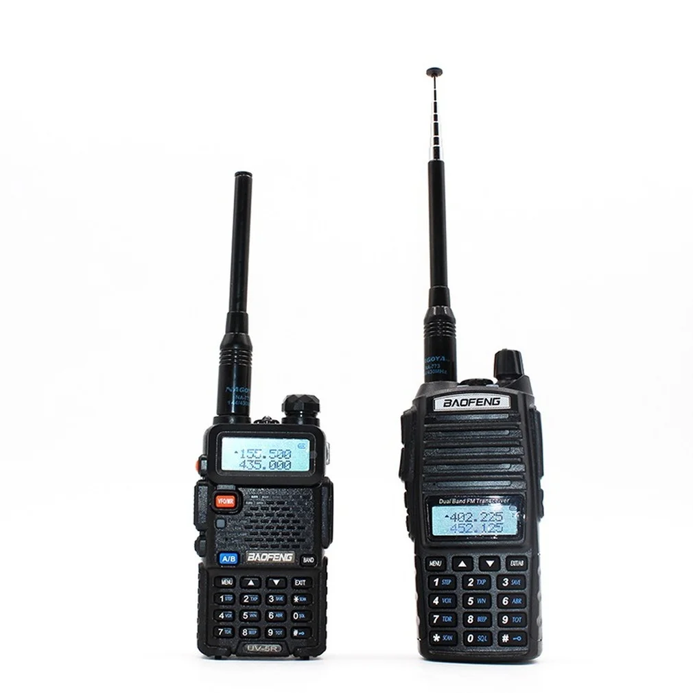 Гибкая телескопическая двухдиапазонная антенна VHF UHF для женской рации |