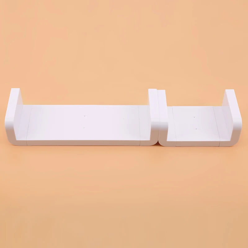 Waterproof Bathroom Shelf Kitchen Plastic Wall-Mounted Storage Rack Vanity Mirror Front | Дом и сад
