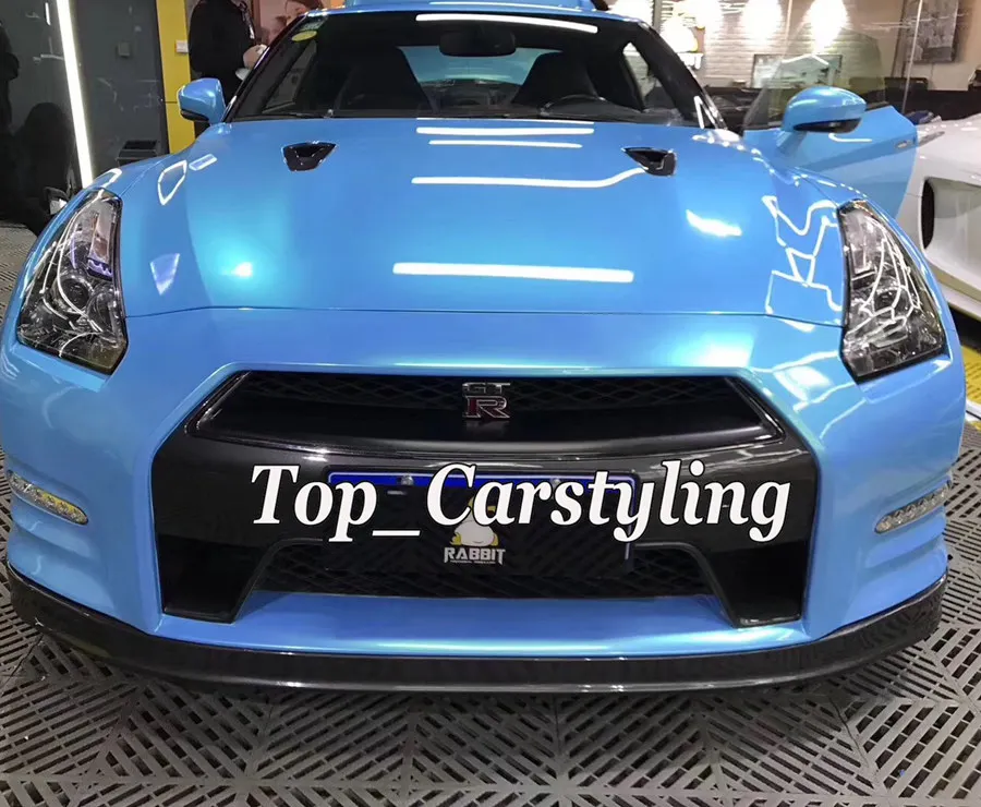 Коралловый Небесно Голубой глянцевый виниловый переключатель для автомобильной