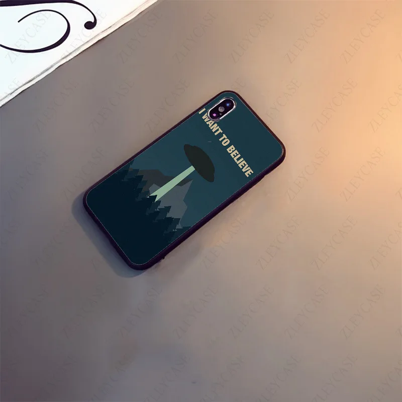 Секретные материалы НЛО Ретро плакат ретро крафт-чехол для мобильного телефона