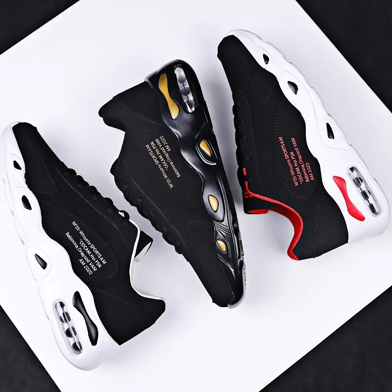 

New Men Zapatos Para Correr Shock Absorption Cushion Breathable Lightweight Comfortable Footwear Outdoor Sports Sneakers Walking