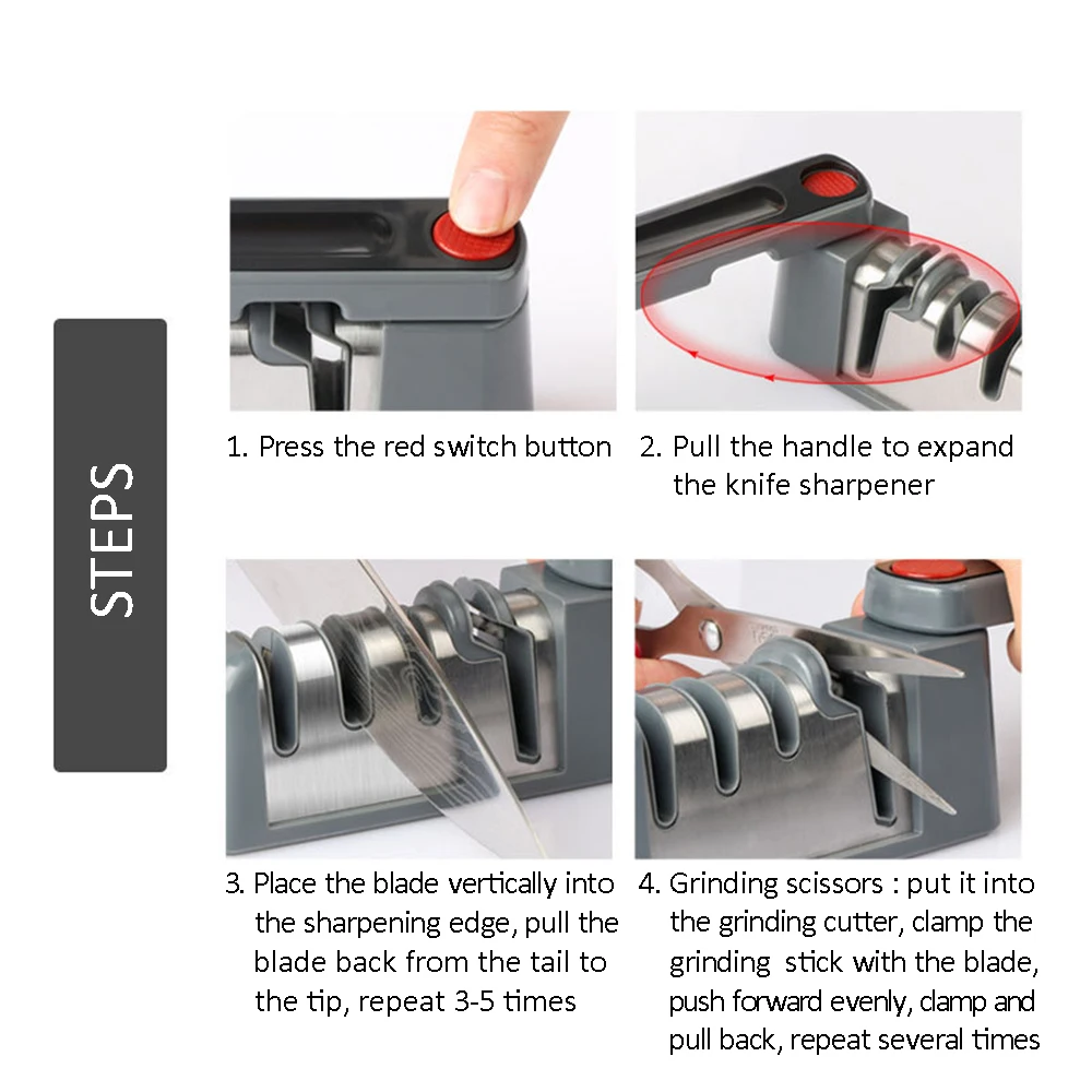 

kitchen quick knife sharpener Folding Knife Sharpening Stone Tungsten Diamond Ceramic Sharpener Tool Kitchen Knives Accessories