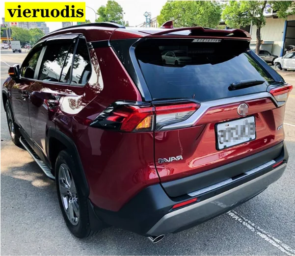 Для TOYOTA RAV4 2020 2021 спойлер высокого качества ABS Материал заднее крыло большой стиль