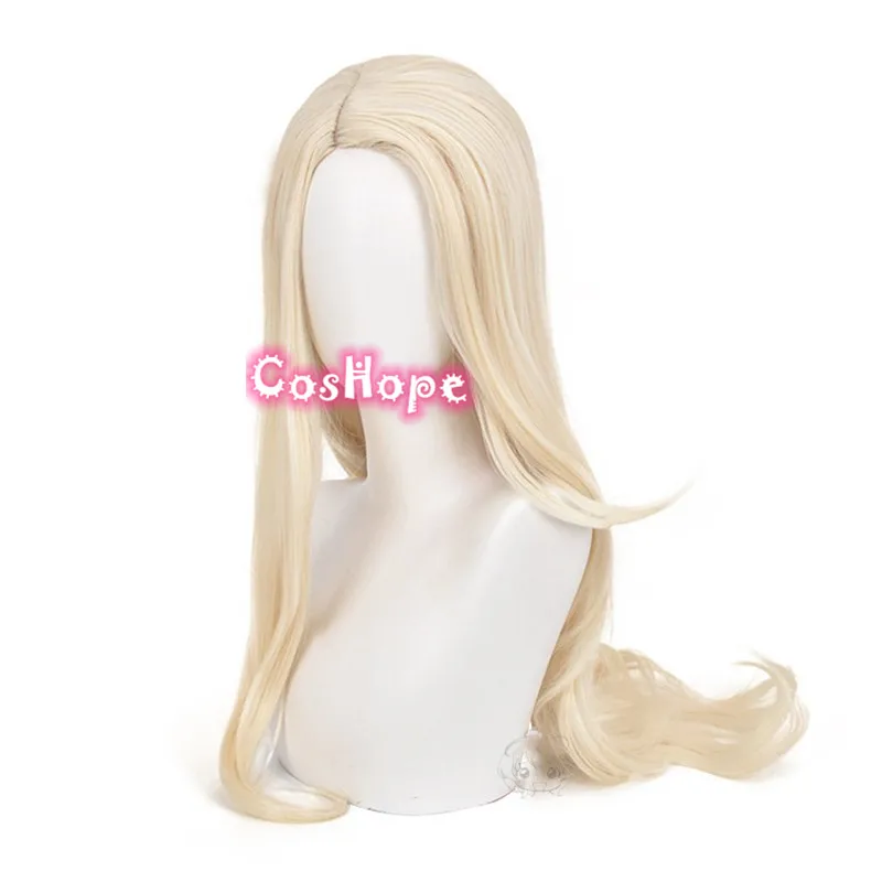Парик Эльзы волос Для женщин длинные молочно белый парик Косплэй аниме s