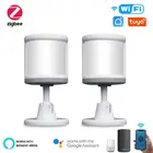 Смарт-датчик движения Tuya ZigBee, инфракрасный детектор с встроенной батареей, для систем безопасности, с поддержкой Alexa, Google Home, Alice