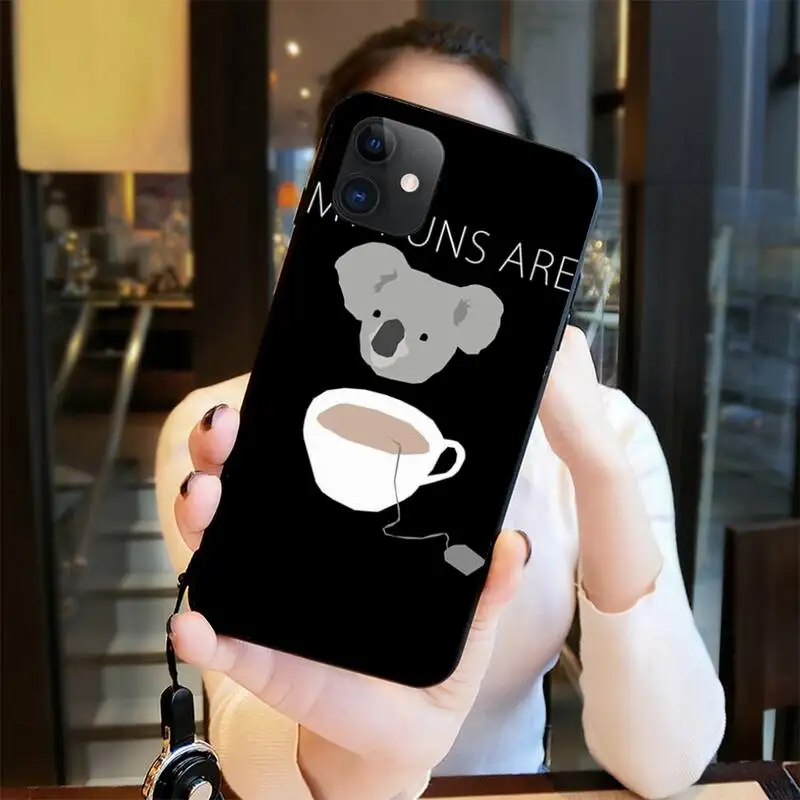 Горячая Распродажа милый мультяшный чехол Koala для телефона iPhone 11 pro XS MAX 8 7 6 6S Plus X 5S