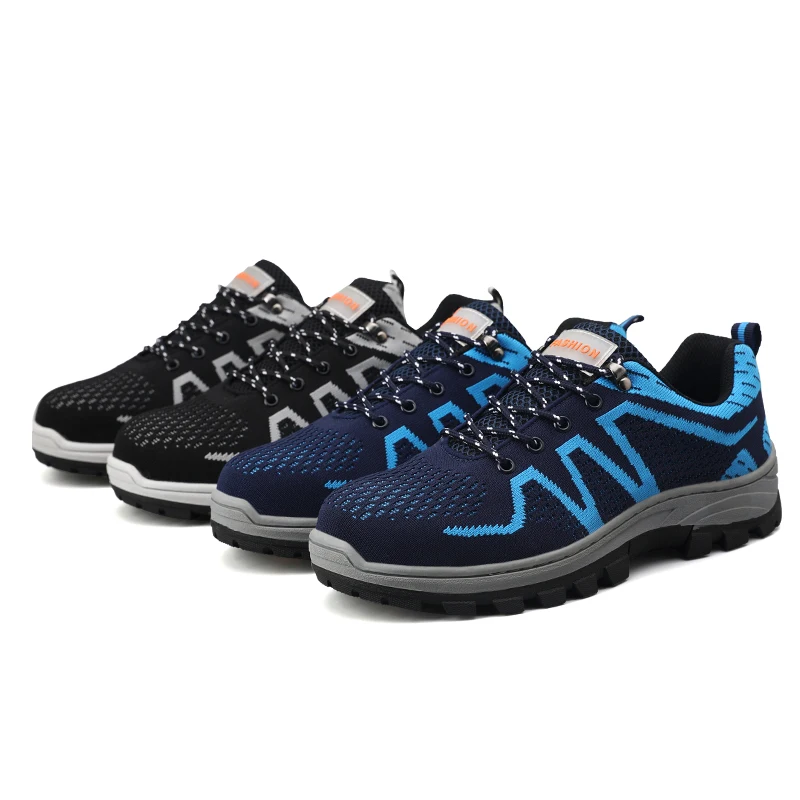 Мужская обувь из нержавеющей стали защита от проколов легкие теплые кроссовки