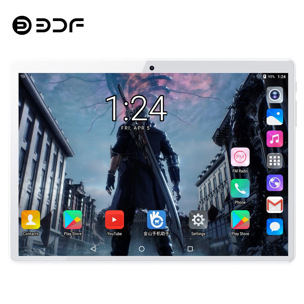 BDF планшет 10 дюймов планшетный ПК 4 ГБ/64 ГБ Android 7,0 Восьмиядерный 4G LTE планшет Android 1280*800 ips Tab двойная камера ПК планшет 10,1